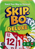 Mattel Games Skip-Bo Card Game in Storage Tin, for 2-6 Players