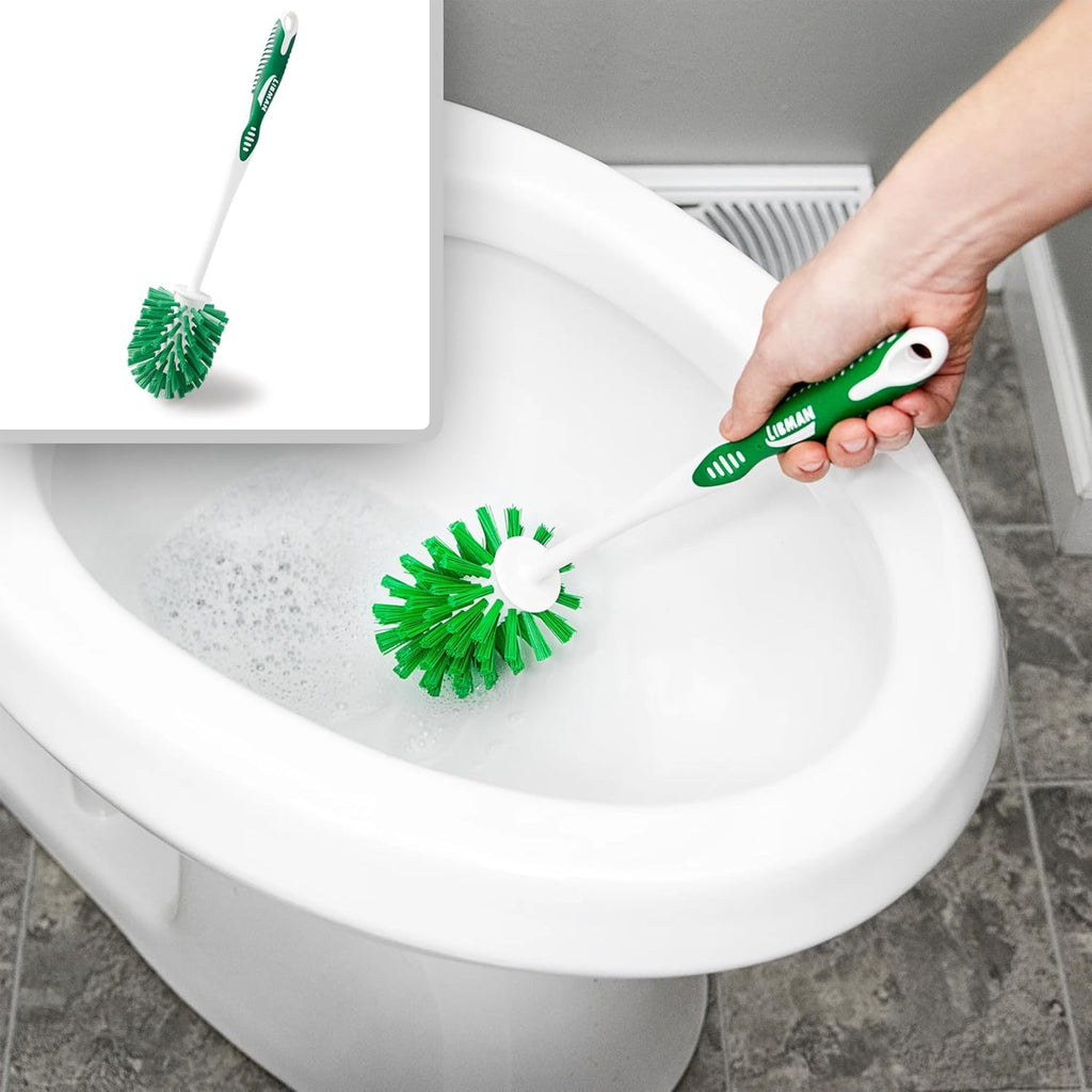Libman Designer Bowl Brush and Caddy, Hygenic with Drying Slits, 2 Pack