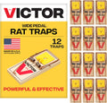 Victor Wide Pedal Snap Rat Traps, 9-Pack, FSC Certified Wood