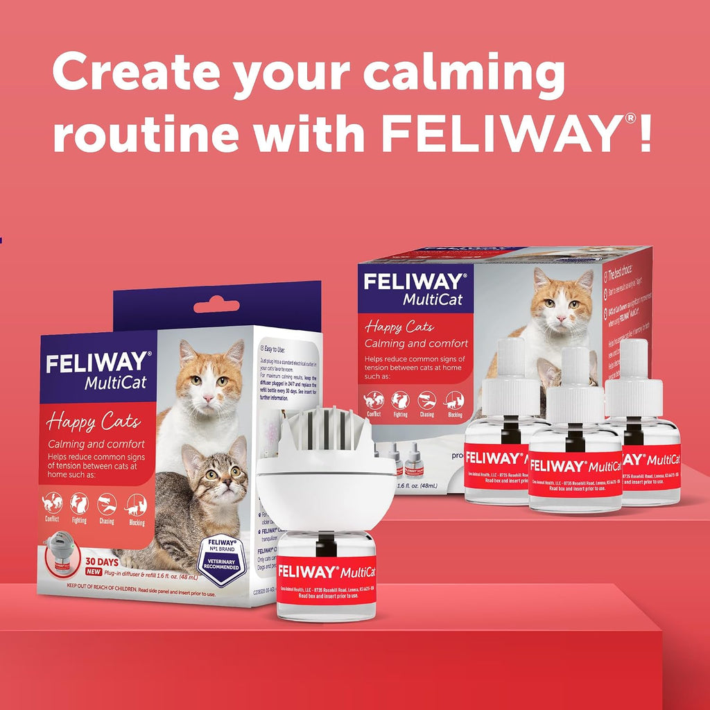 FELIWAY MultiCat Cat Calming Pheromone Diffuser Kit