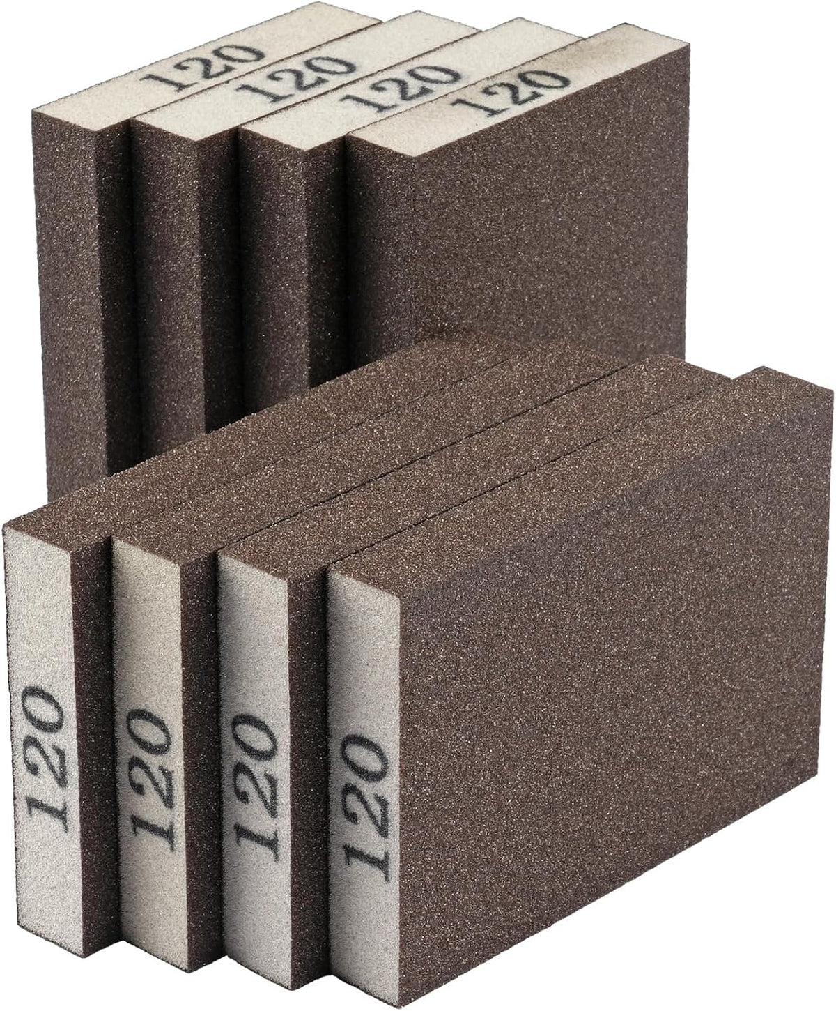 8 Pack Sanding Sponge Block, Wet Dry Sandpaper Sand Paper for Drywall Wood