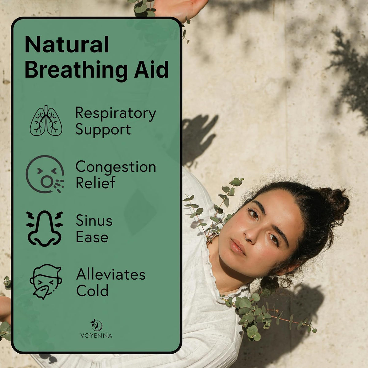 Essential Oil Breathe Blend for Diffuser, Humidifier, Aromatherapy & Rub with Peppermint & Eucalyptus Oils | for Headache, Allergy & Congestion