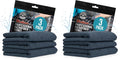 Chemical Guys, Workhorse Plush Microfiber Towels, 16 x 16 in, Black, 3 Pack