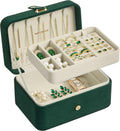 SONGMICS Travel Jewelry Organizer, 2-Layer Portable Jewelry Box Case