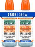 TheraBreath Whitening Mouthwash, Dazzling Mint, 16 oz, 2-Pack