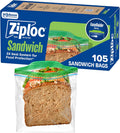 Ziploc Sandwich & Snack Bags, Food Storage, Easy Open & Close, 270 Count