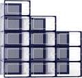 Kuject X-Large Shoe Storage Boxes 12 Pack, Clear Stackable Shoe Organizer