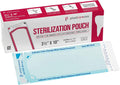 Self Sealing Sterilization Pouches 3.5" x 10" - Latex-Free, Color Changing Indicator (200 Count) by PlastCare USA