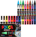 POSCA® PC-5M Water-Based Acrylic Paint Markers, Medium Tip, 8 Count