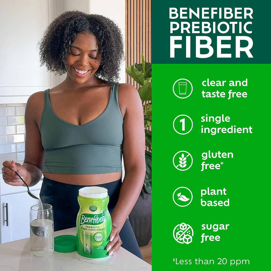 Benefiber Prebiotic Fiber Supplement Powder, Unflavored, 250 Teaspoons