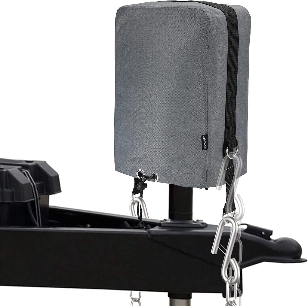 BougeRV RV Electric Tongue Jack Cover, 600D, Universal, Black