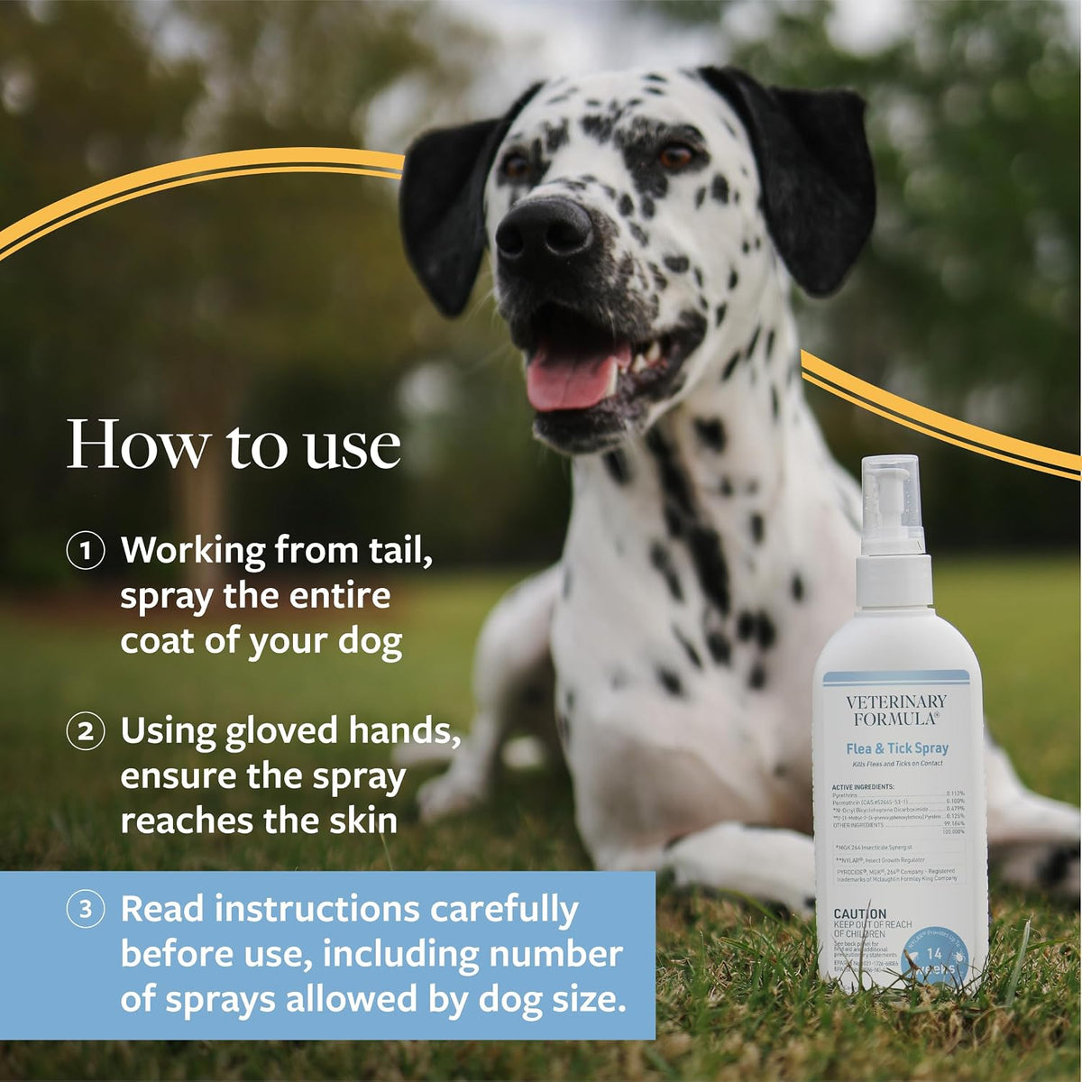Veterinary Formula Flea & Tick Spray for Dogs, 8 oz, Kills on Contact