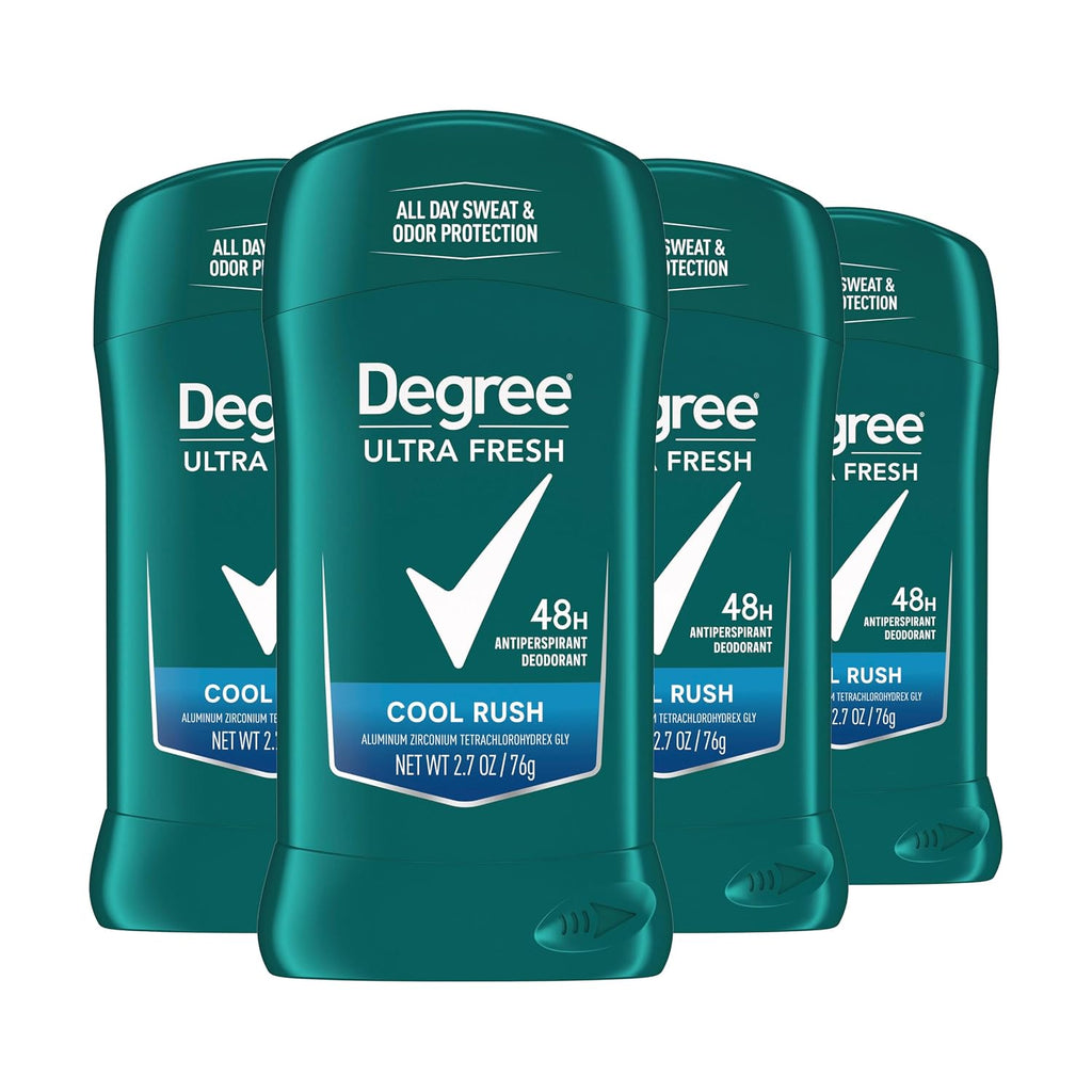 Degree Men Ultra Fresh Antiperspirant Stick 4 Pack Cool Rush 2.7 oz