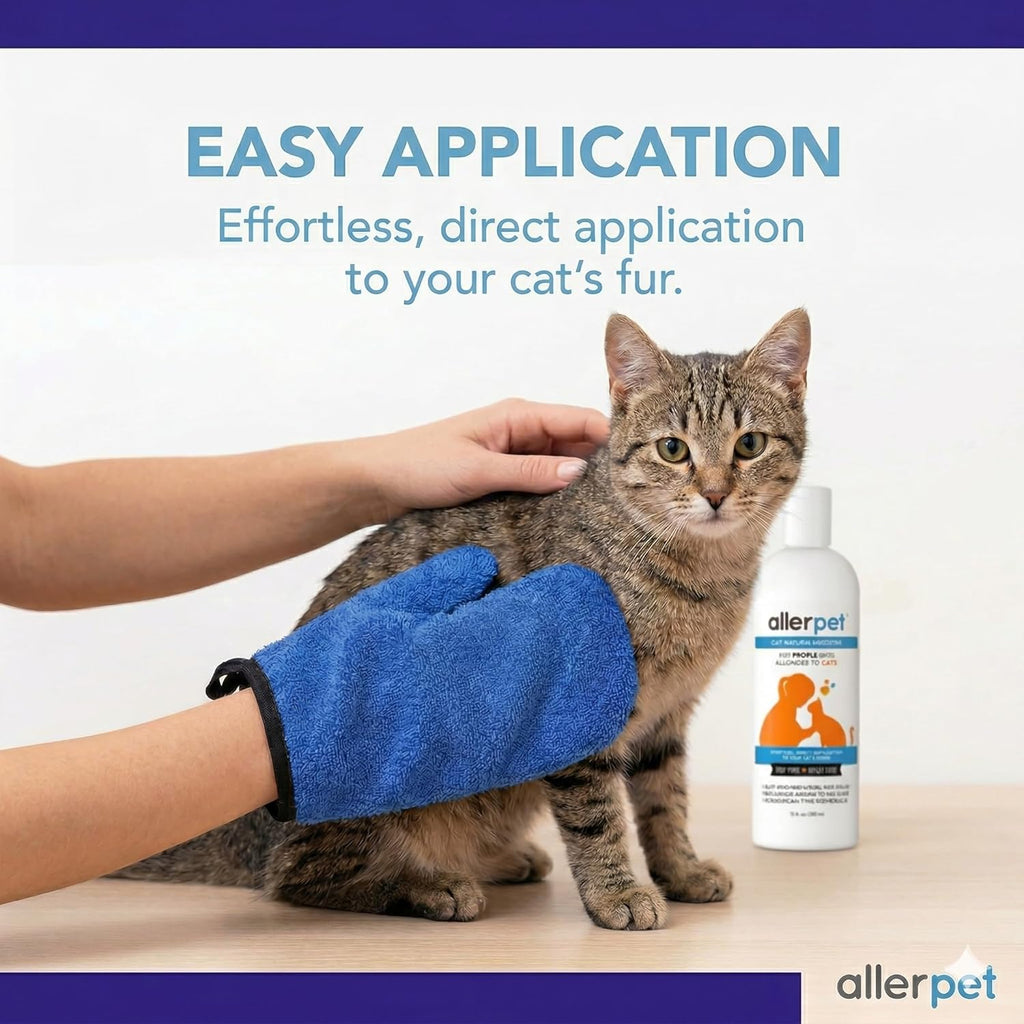 Allerpet Cat Dander Remover, Aloe-Free Pet Allergy Relief Made in USA 12 oz
