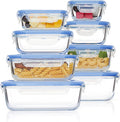 Vtopmart 8 Pack Glass Food Storage Containers with Airtight Lids
