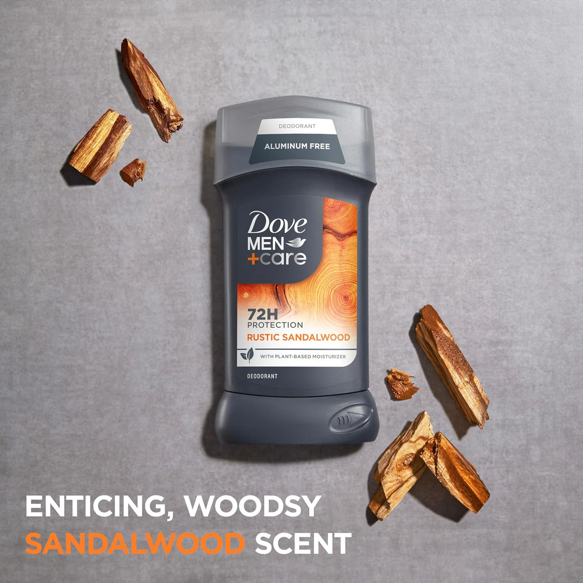 DOVE MEN + CARE 3 Pack Rustic Sandalwood Deodorant for Men 3 oz