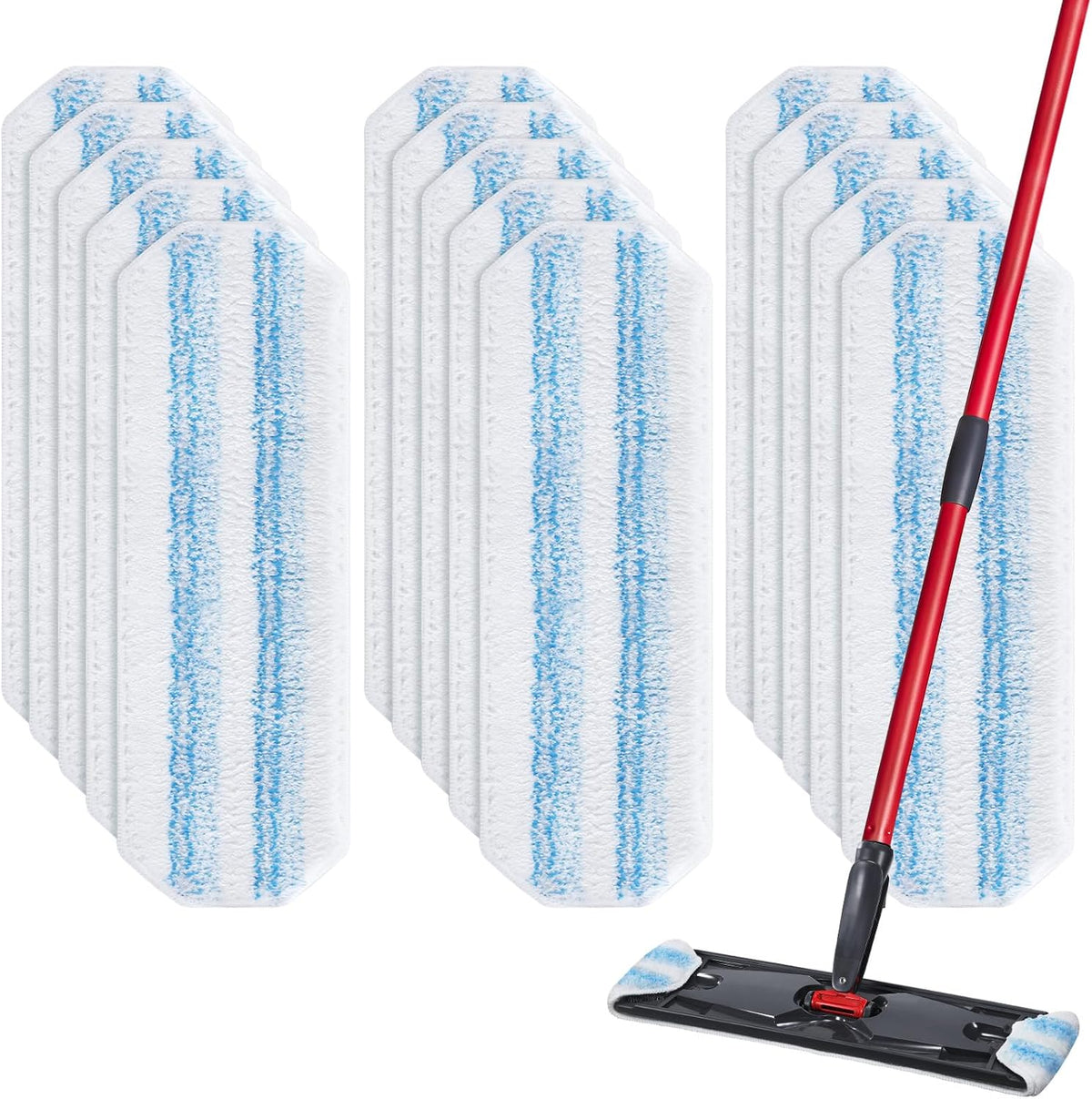 6 Pack H2prO Mop Pads Compatible with O Ceda H2PrO Flat Mop System