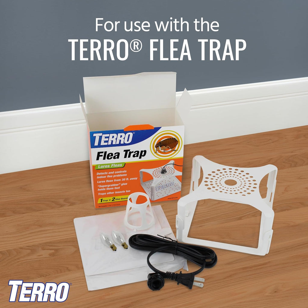 TERRO Flea Trap Refill Glue Cards, 3-Pack