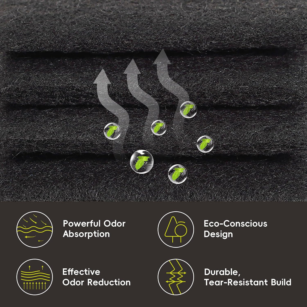 EKO Trash Can Deodorizer Filter Kit with Case, 2-Pack