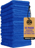 Chemical Guys, Professional Microfiber Towels, 16 x 16 in, Gold, 12 Pack