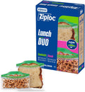 Ziploc Lunch Trio Food Storage Bags Variety Pack, 225 Total Bags
