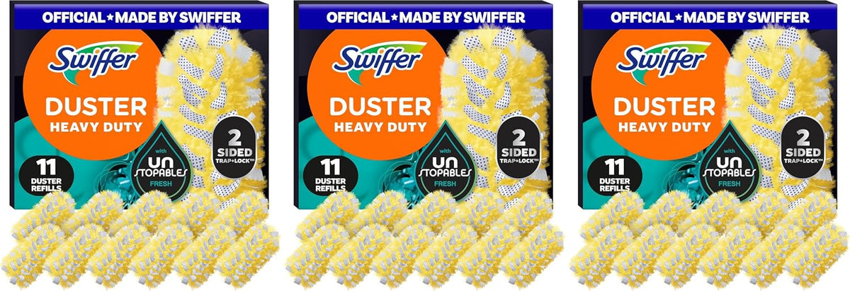 Swiffer Dusters Multi-Surface Heavy Duty Duster Refills, Unstopables Fresh Scent, 11 Count
