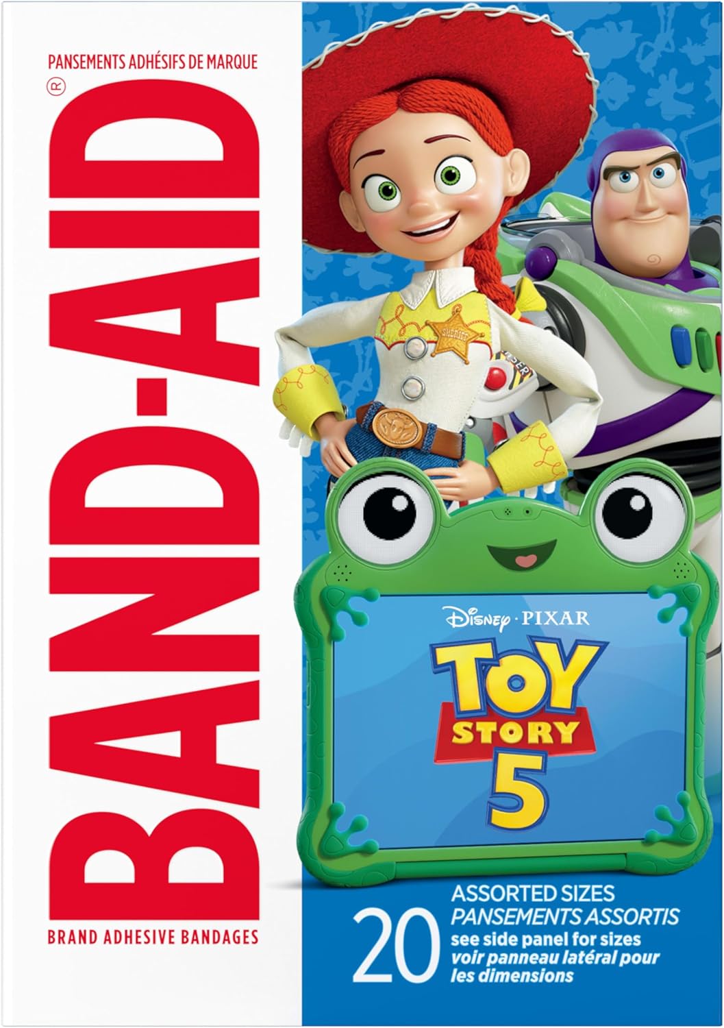 BAND-AID Brand Adhesive Bandages, Disney/Pixar Toy Story 5, Assorted, 20 Ct