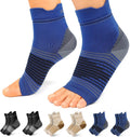 PAPLUS 6 Pairs Compression Socks Women & Men for Plantar Fasciitis Relief