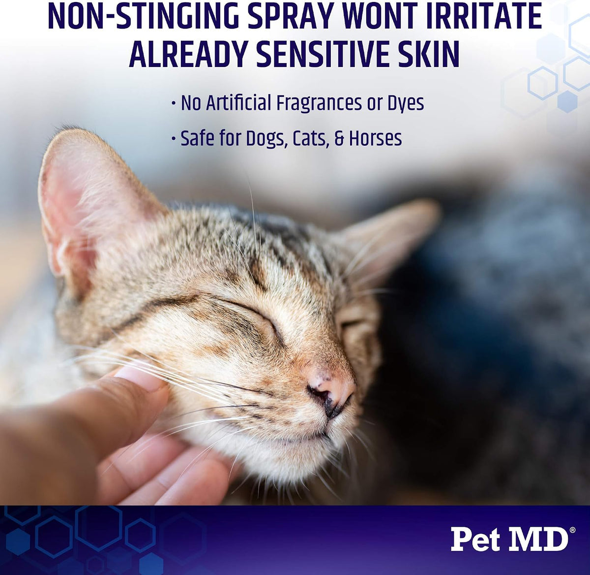 Pet MD Hydrocortisone Spray for Dogs, Cats, Horses - 4 oz | Itch Relief Spray & Hot Spot Remedy for Dogs Irritated Dry Itchy Skin, Allergies, & Other Topical Discomforts