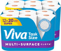 Viva Multi-Surface Cloth Paper Towels, 12 Super Rolls, 81 Sheets per Roll