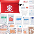PTEROMY 150 Pcs Mini Travel First Aid Kit for Travel, Car, Home, Camping