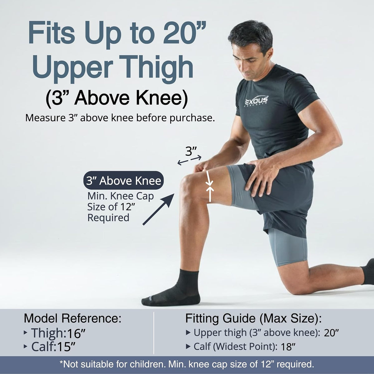 Knee Brace for Men & Women with Patented 4-Way Adjustable Support