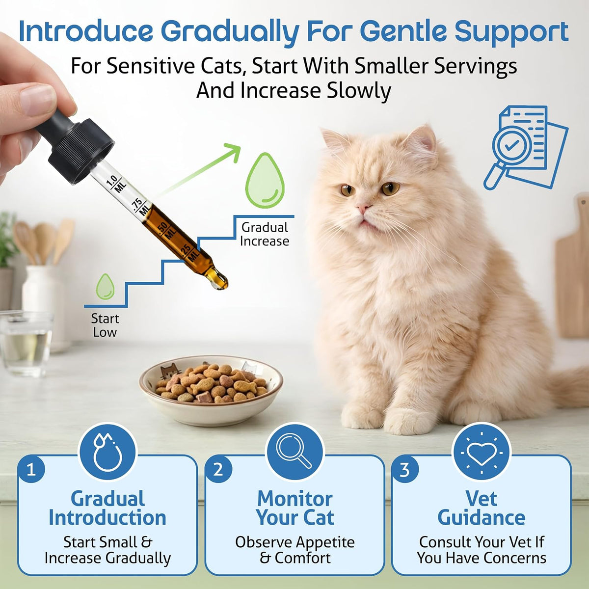 Pet Wellbeing Kidney Support Gold for Cats - Kidney Care & Hydration, 2 oz