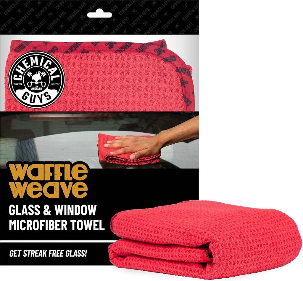 Chemical Guys, Waffle Weave Gray Matter Microfiber Drying Towel, 25 x 36 in
