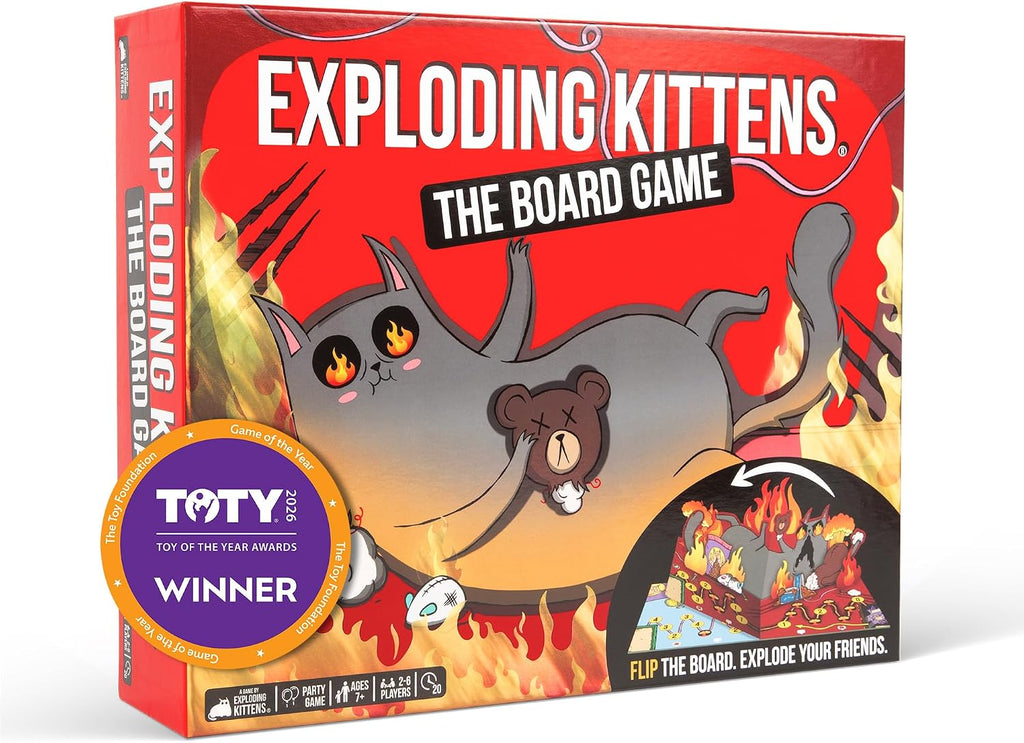 Exploding Kittens The Board Game, 2-6 Players, Age 7+