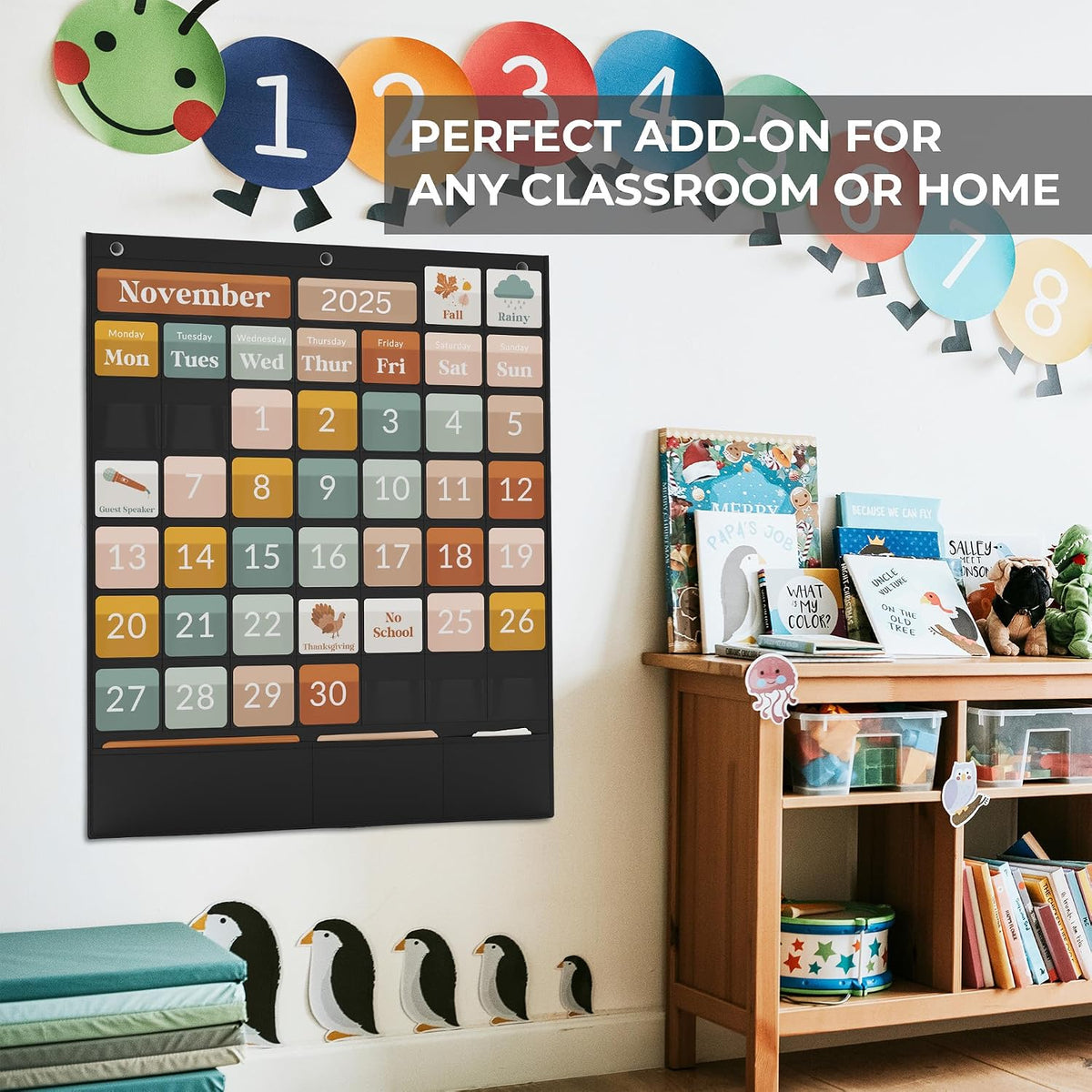 The Ultimate Classroom Calendar Pocket Chart for Kids - Educational Cards