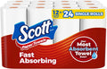 Scott Paper Towels, Choose-A-Sheet, 2 Double Rolls = 4 Regular Rolls (100 Sheets Per Roll)