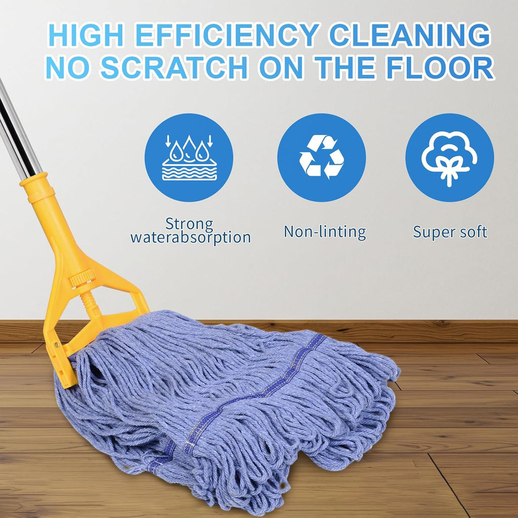 Commercial Mop with Extra Head Replace,63" Heavy Duty Industrial Mop