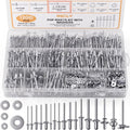 INCLY 1000PCS Aluminum Pop Rivets Assortment Kit with Washers