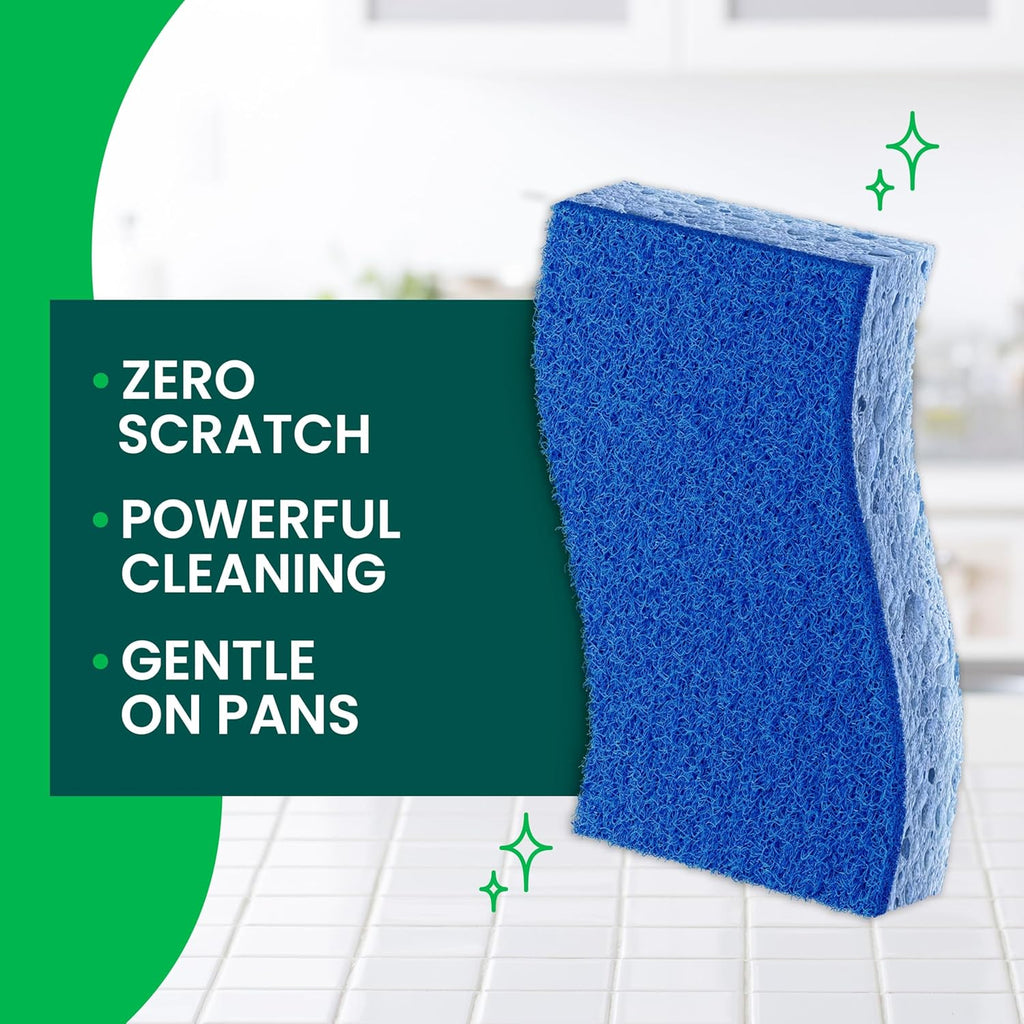Scotch-Brite Zero Scratch Scrub Sponge, 3 Pack