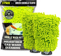 Chemical Guys, Chenille Microfiber Wash Mitt for Cars, Scratch-Free, 2 Pack