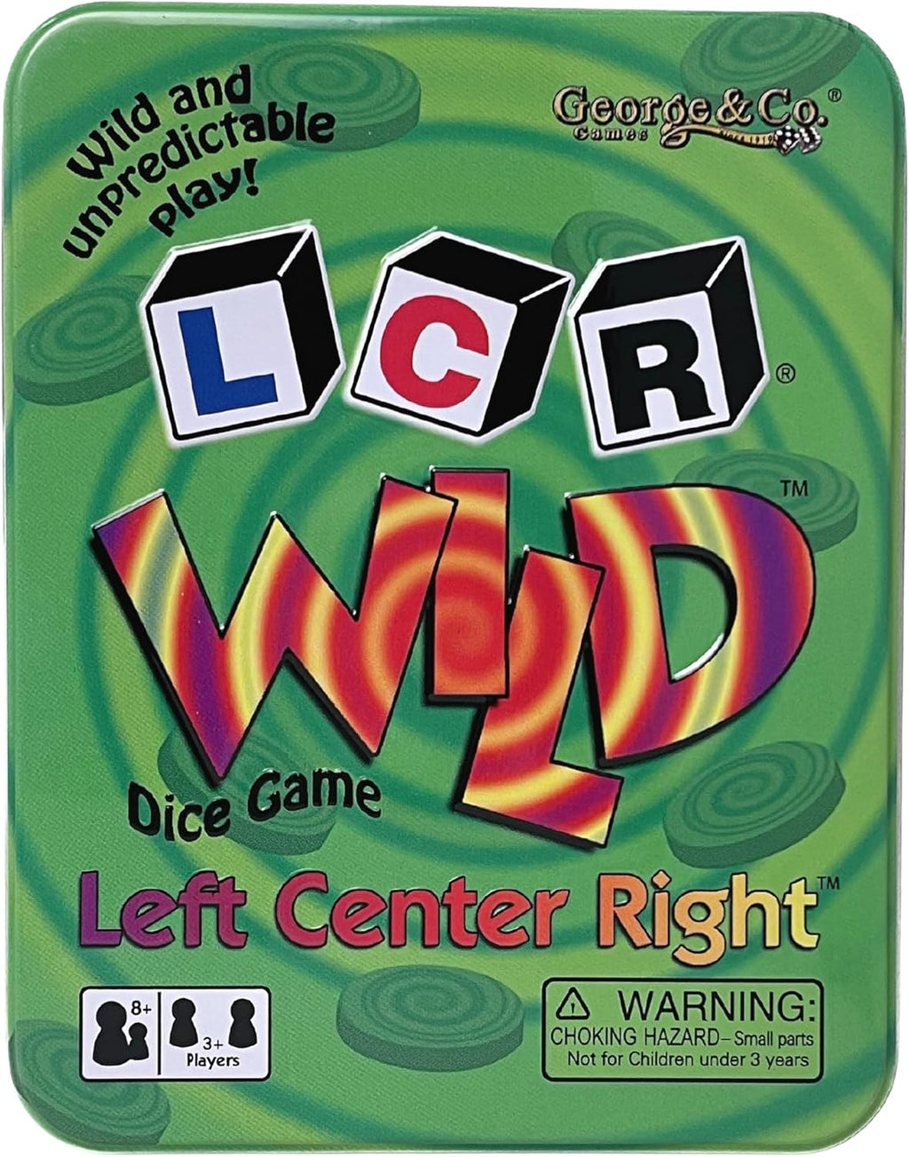 George and Company GEO0723 LCR (R) Wild Dice Game