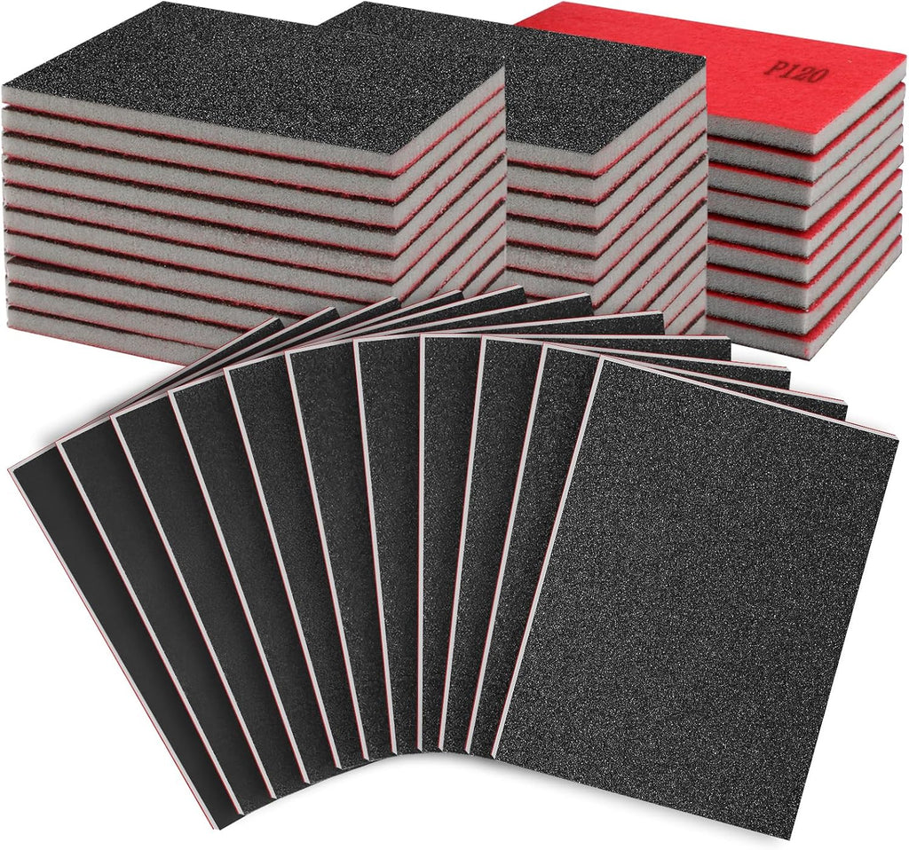 27 Pcs Sanding Sponge Block Pads, 120-3000 Grit Fine Sandpaper Sand Paper