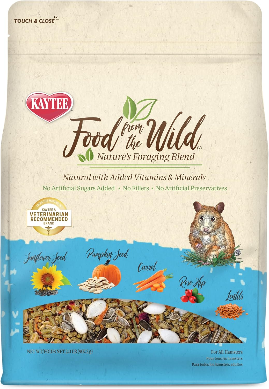 Kaytee Food from the Wild, Pet Hamster Food, 2 Pounds