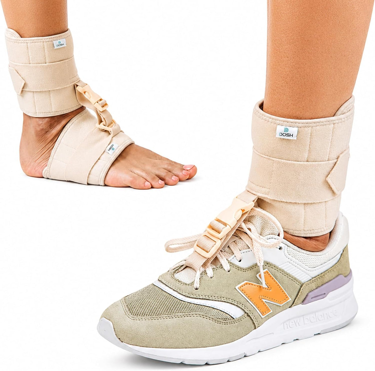 Dosh AFO Foot Drop Brace - Drop Foot Brace for Walking - AFO - Unisex (Black)