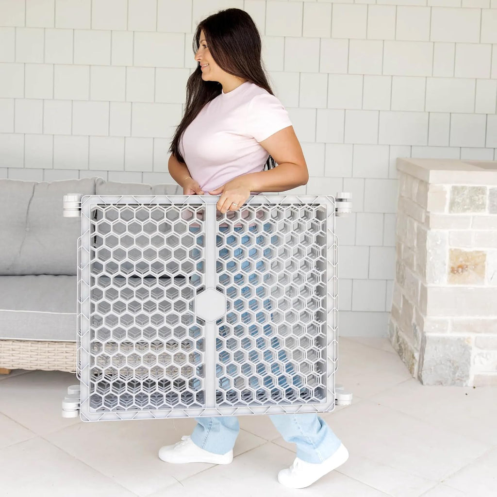 Regalo Safety 192" Plastic 2-in-1 Super Wide Baby Gate & Play Yard