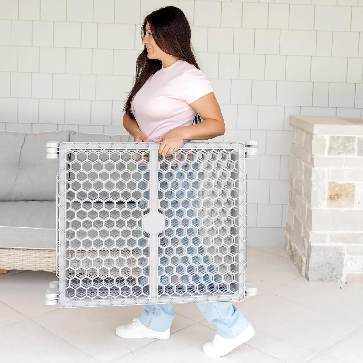 Regalo Safety 192" Plastic 2-in-1 Super Wide Baby Gate & Play Yard