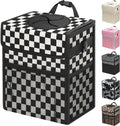 Capolo Car Trash Can with Lid, Leakproof Car Garbage Can Car Trash Bag