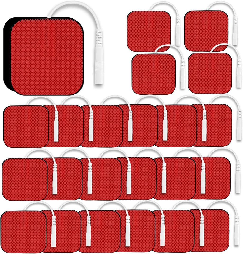 22 Pack Tens Unit Electrode Pads Compatible with Auvon TENS 7000 Stimulator