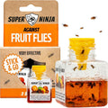 Super Ninja Fruit Fly Traps for Indoors, 4 Pack